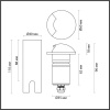 6662/1GL3 ODL Грунтовый светильник LED 3Вт 3000К 12/24В IP67 NATURE