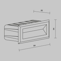 Подсветка для лестниц Outdoor O045SL-L3B3K