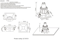 Встраиваемый светильник Crystal Lux CLT 007C1 BL