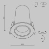 Встраиваемый светильник Technical DL125-L12-4K-B