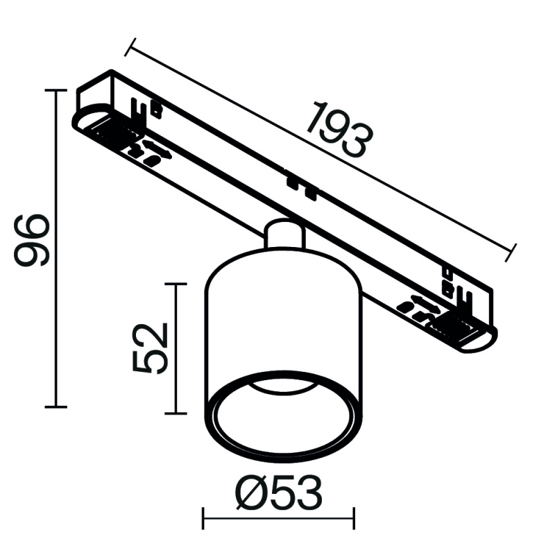 Трековый светильник Technical TR132-4-7W-DS-W