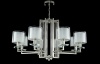 Подвесная люстра Crystal Lux NICOLAS SP-PL8 NICKEL/WHITE