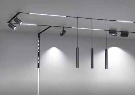 Трековый светильник Yeelight Pro S21+ магнитный, гриль, 5 спотов в контуре, черный YP-0129-B