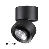 358946 OVER NT22 362 черный Светильник накладной светодиодный IP20 LED 4000К 18W 220V EDDY