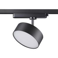 358756 PORT NT21 215 черный Светильник трековый однофазный трехжильный IP20 LED 24W 4000K 2100Лм 100-265V PROMETA