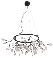 Подвесная люстра Crystal Lux EVITA SP45 D BLACK/TRANSPARENT