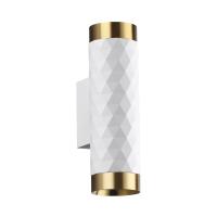 4286/2W HIGHTECH ODL22 000 белый/золотистый/металл Настенный светильник IP20 LED GU10 max 2*10W AD ASTRUM