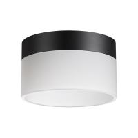 359446 OVER NT24 336 черный Светильник накладной светодиодный IP20 LED 18W 220-240V 4000K 1170Лм AURA