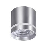 358493 OVER NT20 394 серебро Светильник накладной IP20 LED 4000K 12W 220V ARUM