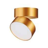 358751 OVER NT21 355 матовое золото Светильник накладной светодиодный IP20 LED 24W 4000K 2100Лм 100-265V PROMETA