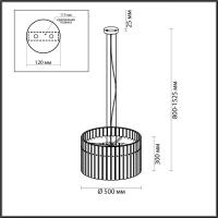 Подвесная люстра Odeon Light 4938/6