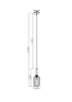 Подвесной светильник Freya FR8013PL-01AM