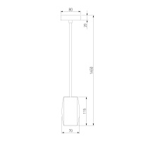 Подвесной светильник Eurosvet 50246/1 LED черный