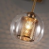 4939/1W PENDANT ODL22 000 античн.бронза/металл/прозрачный/стекло Бра E27 1*40W CLOCKY