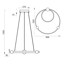 Подвесная люстра Vele Luce VL7252P12