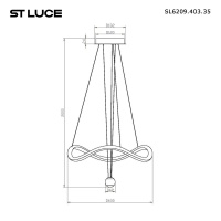 Подвесной светильник ST-Luce SL6209.403.35