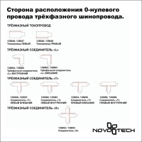 135235 PORT NT24 256 белый Трехфазный (четырехжильный) шинопровод 1м, в комплекте заглушки 2шт IP20 220V