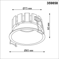 359858 NT Светильник 12Вт 2700/3200/4000К 220-240В IP44 WIR
