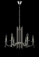 Подвесная люстра Crystal Lux AURELIO SP6 GOLD+CHROME/TRANSPARENT