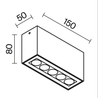 Потолочный светильник Outdoor O309CL-L10GF3K