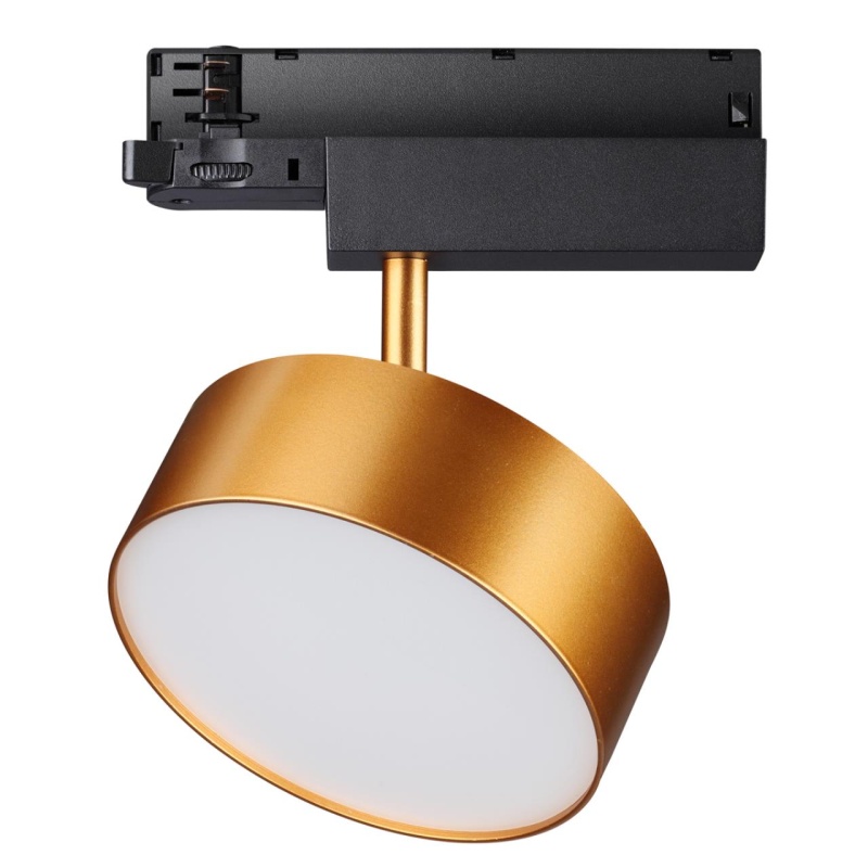 358760 PORT NT21 269 матовое золото Трехфазный трековый светодиодный светильник IP20 LED 24W 4000K 2100Лм 100-265V PROMETA
