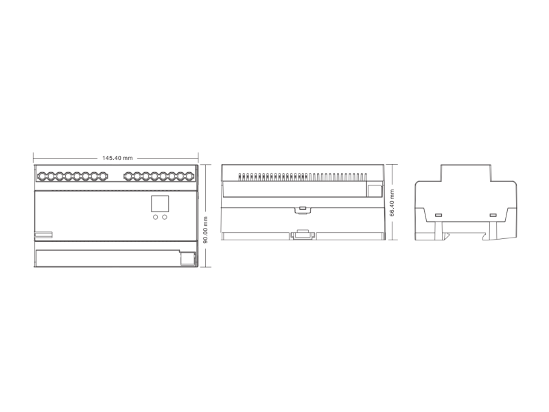 EasyDim Декодер DALI фазовый четырехканальный диммер 220В,, DALI-DT6-AC-DIM4-DIN