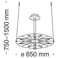 Подвесной светильник Maytoni MOD037PL-L16B