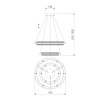 Подвесная люстра Eurosvet 90241/2 черный/ золото Smart
