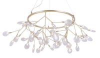 Подвесная люстра Crystal Lux EVITA SP45 D GOLD/TRANSPARENT