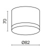 Потолочный светильник Technical C087CL-GX53-B