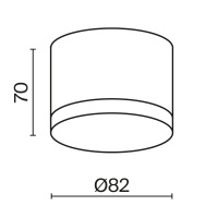 Потолочный светильник Technical C087CL-GX53-B