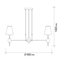Подвесная люстра Escada 2106/8S