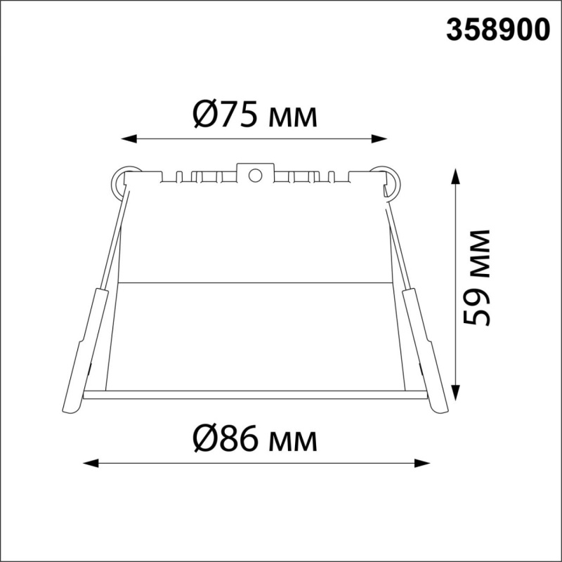 358900 NT Светильник LED 9Вт 4000К 220В IP20 SPOT
