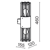 Настенный светильник (бра) Outdoor O453WL-02GF