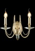 Бра Crystal Lux VICTORIA AP2 GOLD/AMBER