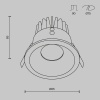 Встраиваемый светильник Technical DL034-L12W4K-D-W