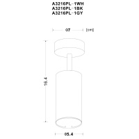 Спот ARTE Lamp A3216PL-1GY