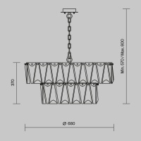 Подвесной светильник Maytoni MOD043PL-12CH