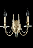 Бра Crystal Lux VICTORIA AP2 GOLD/AMBER