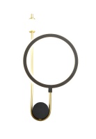 Бра Crystal Lux CORIDA AP25W LED BLACK/GOLD
