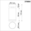370884 OVER NT22 419 белый Светильник накладной IP20 GU10 9W 220V ULAR