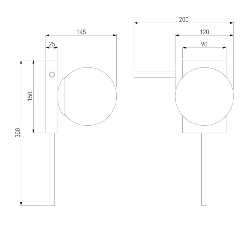 Бра Eurosvet 40036/1 черный жемчуг