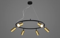 Подвесная люстра Crystal Lux CLT 015C6 D600 BL-GO