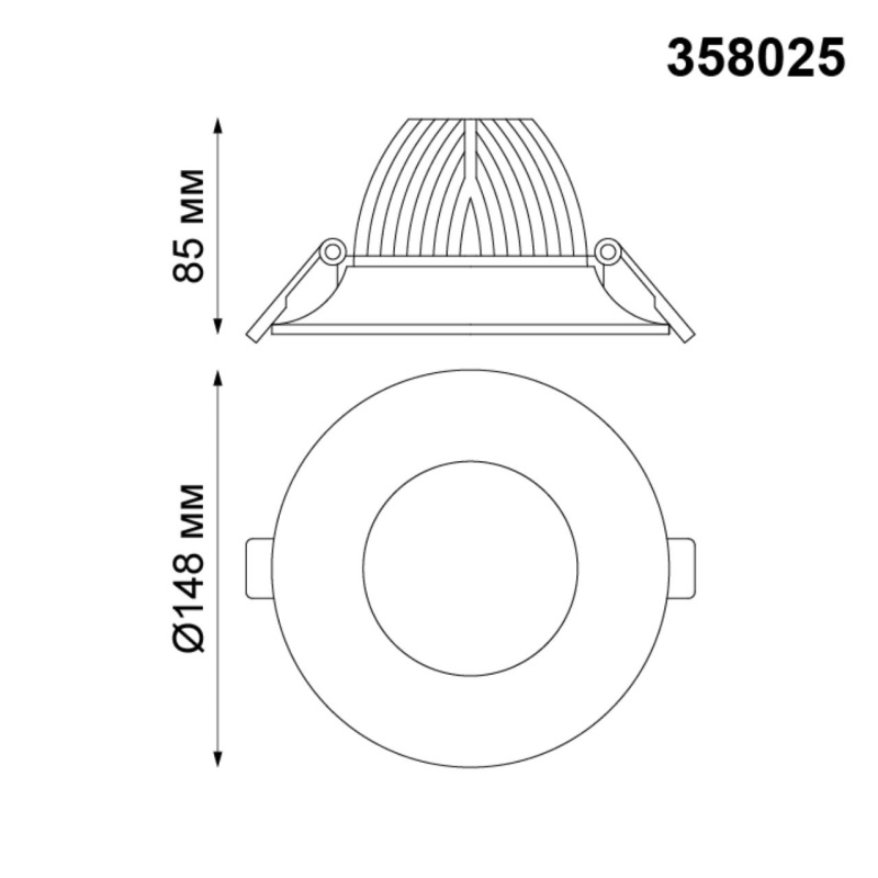 358025 NT Светильник LED 20Вт 4100К 220В IP20 SPOT