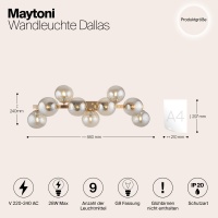 Бра Maytoni MOD547WL-09G