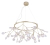 Подвесная люстра Crystal Lux EVITA SP45 D GOLD/TRANSPARENT