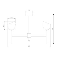 Люстра на штанге Eurosvet 60130/6 хром Smart