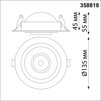 358818 NT Светильник LED 18Вт 4000К 220В IP20 SPOT