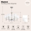 Подвесная люстра Maytoni MOD014CL-06N