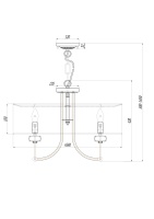 Подвесная люстра Maytoni ARM006PL-06G
